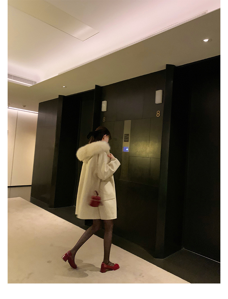 葡萄妈精致山茶花方圆头高跟鞋粗跟增高一脚蹬乐福鞋女鞋2024新款详情43