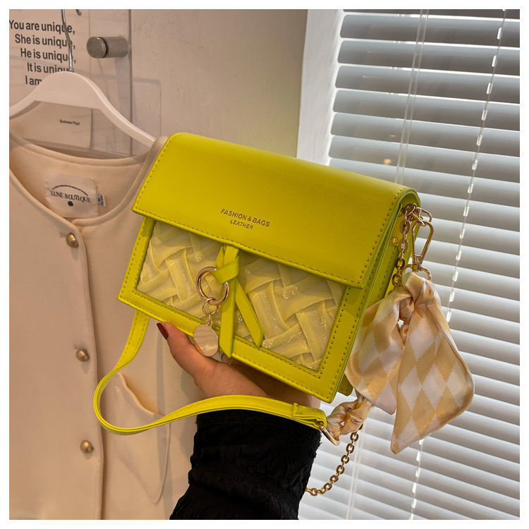 韩版时尚单肩包包女2024夏季新款洋气百搭小众ins链条包斜跨小包详情38