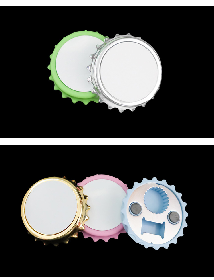 便携啤酒启瓶器多用二合一冰箱贴瓶盖启子礼品开瓶器加印logo详情8