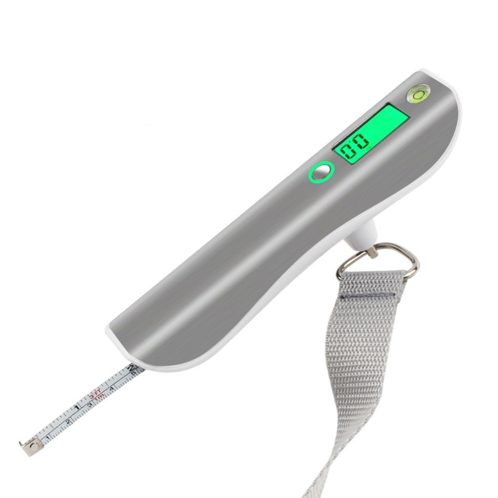 Precise luggage scale, portable scale with tape measure, travel bag scale, electronic express delivery scale, portable scale, 50kg industrial scale pic 2
