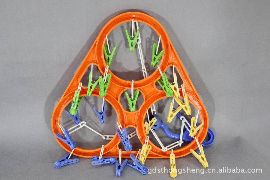 24夹三角形晒架24头内衣袜子毛巾晾晒架 日用品详情5