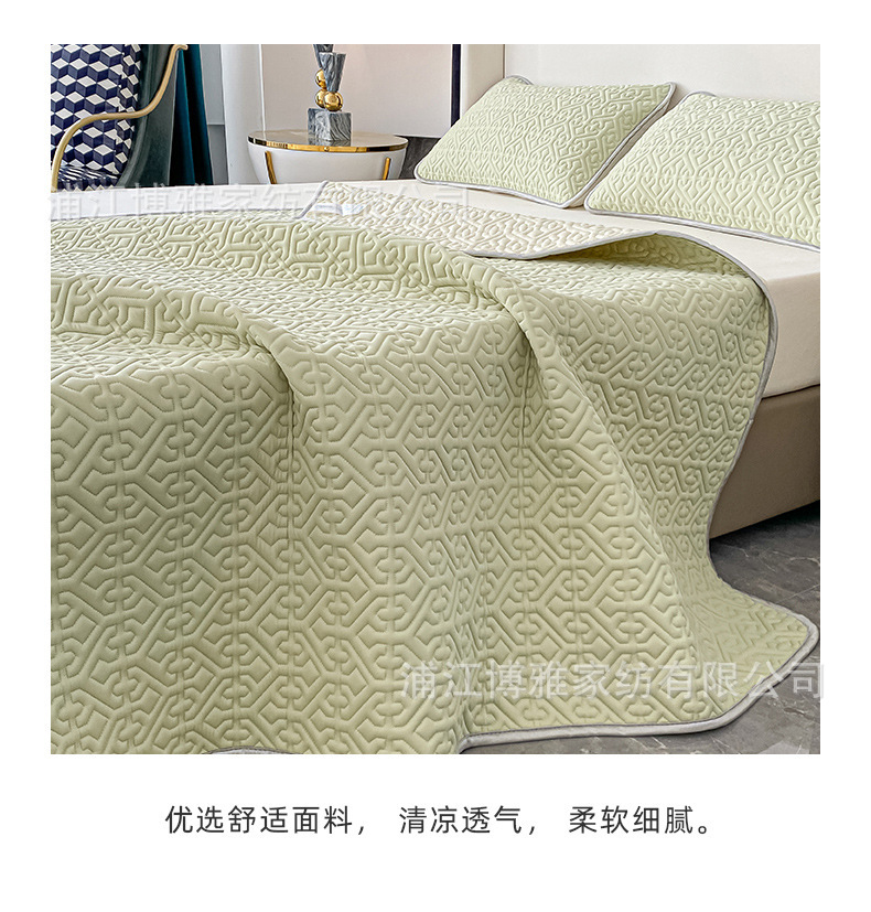 New Thai three-piece set, cool, Muji, machine-washable, air-conditioned, latex mat, breathable and skin-friendly, factory wholesale pic 21