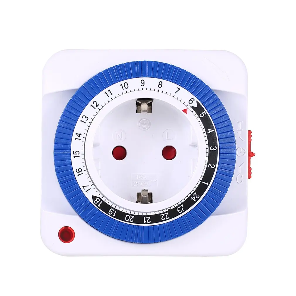 The mechanical timer household smart timing socket operates in a 24-hour cycle, with the timer switch automatically cutting off the power supply pic 5