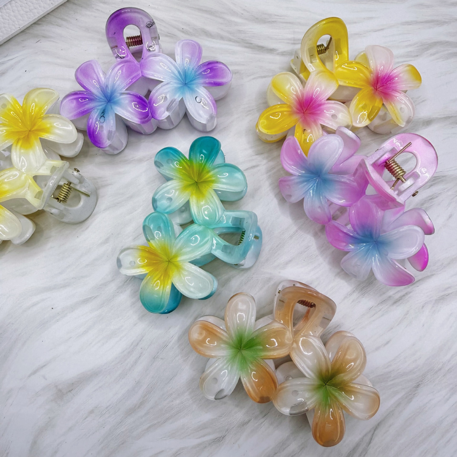 Fryer flower hair clip 2025 new style hair clip, flower hair accessory at the back of the head, shark clip, high-end hairpin headwear pic 4
