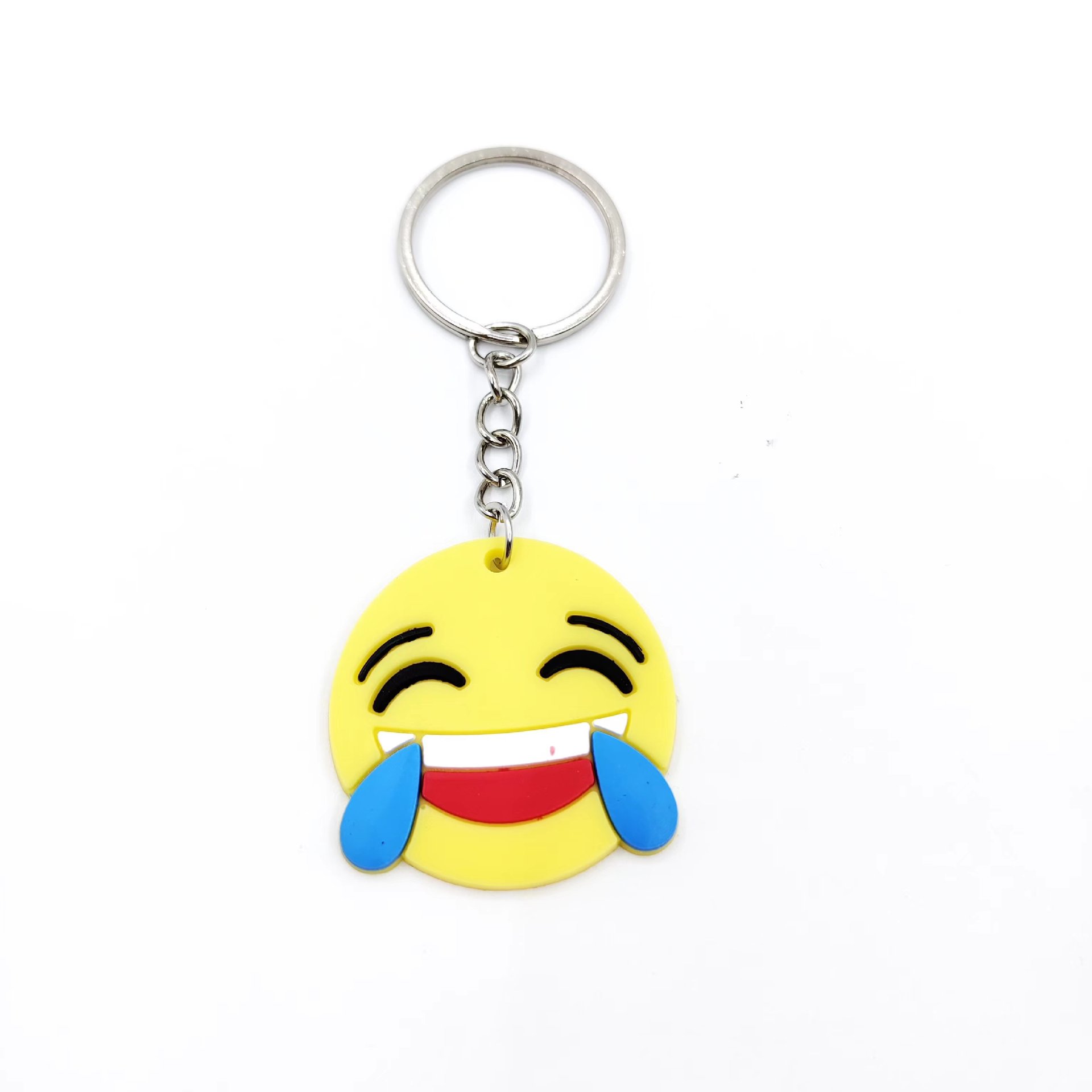 创意卡通emoji钥匙扣 PVC软胶钥匙扣 表情包挂件小礼品批发详情4