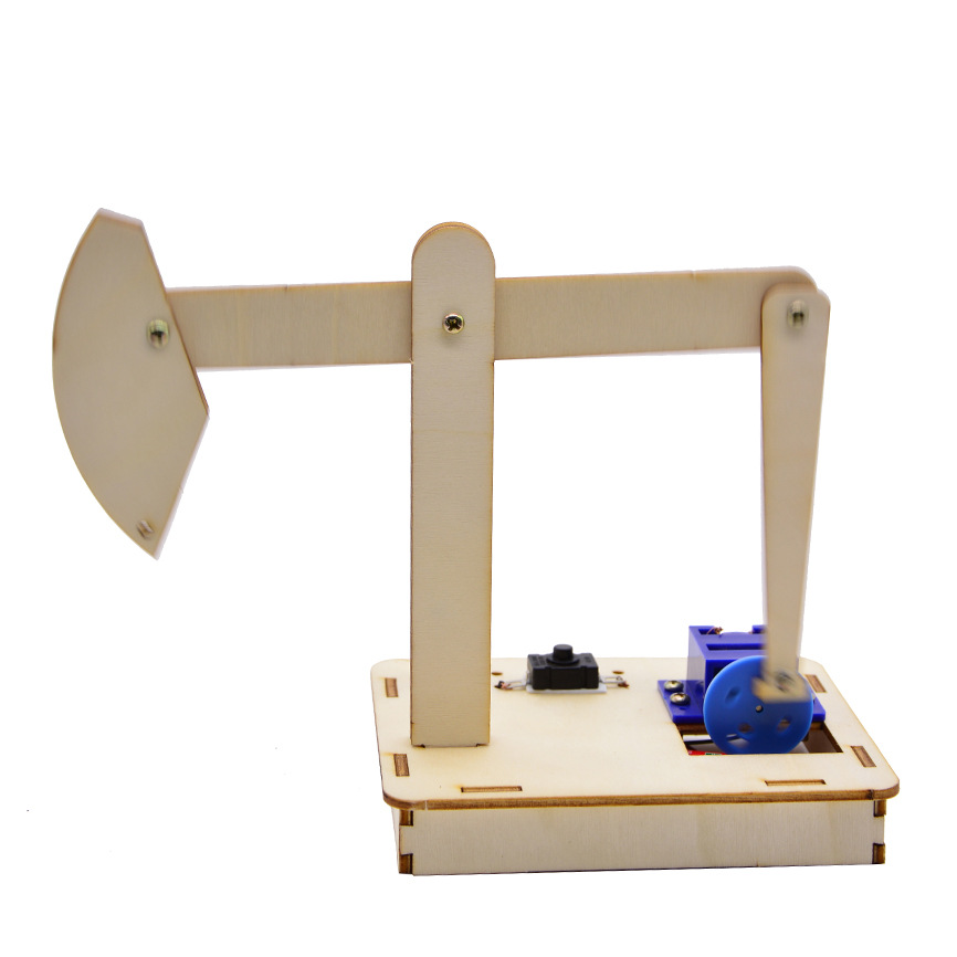 DIY oilfield oil extraction machine, oil pumping unit, tamper, small technological invention, handcrafted puzzle assembly model materials pic 5