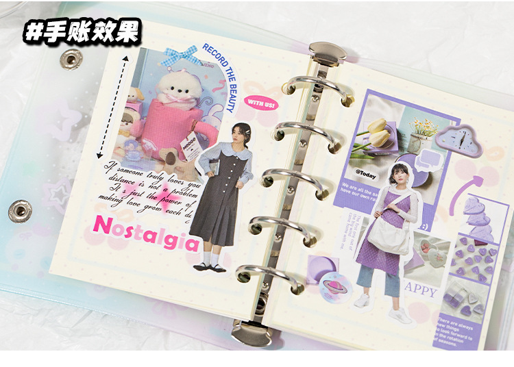 语闲切模贴纸书 漫游未完结系列 盐系古早风素材手帐谷子咕卡拼贴详情5