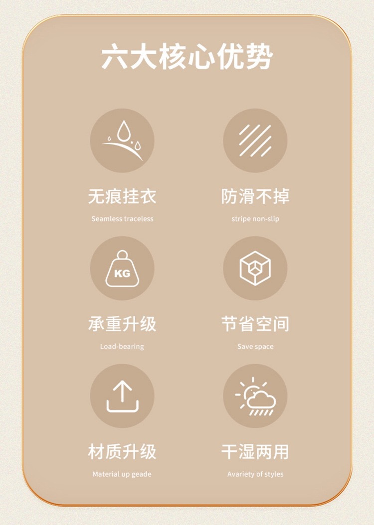 衣架家用挂衣无痕防肩角衣撑晾衣服防滑护衣架子衣柜衣挂撑子挂架详情2
