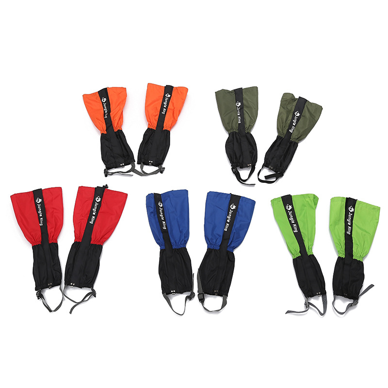 户外雪套登山滑雪用品徒步防沙鞋套男女儿童护脚套腿套详情3