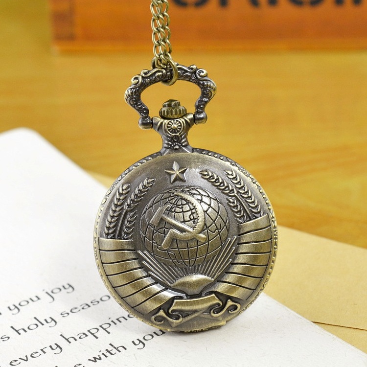 Chinese-style retro bronze-colored large pocket watches, tourist attraction souvenirs, old-fashioned hanging watches, gift watches wholesale pic 15