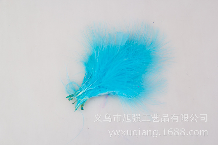 厂家供应火鸡毛DIY彩色血管绒羽毛饰品配件装饰羽毛批发详情14