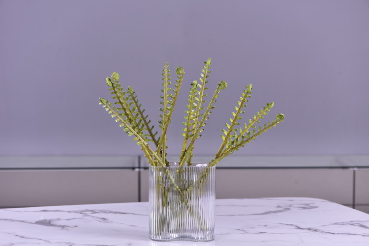 Factory direct sales of artificial green plants wholesale, artificial fern leaves, peacock fern, home banquet, homestay, wedding artificial plants, Lanjin artificial ferns pic 41