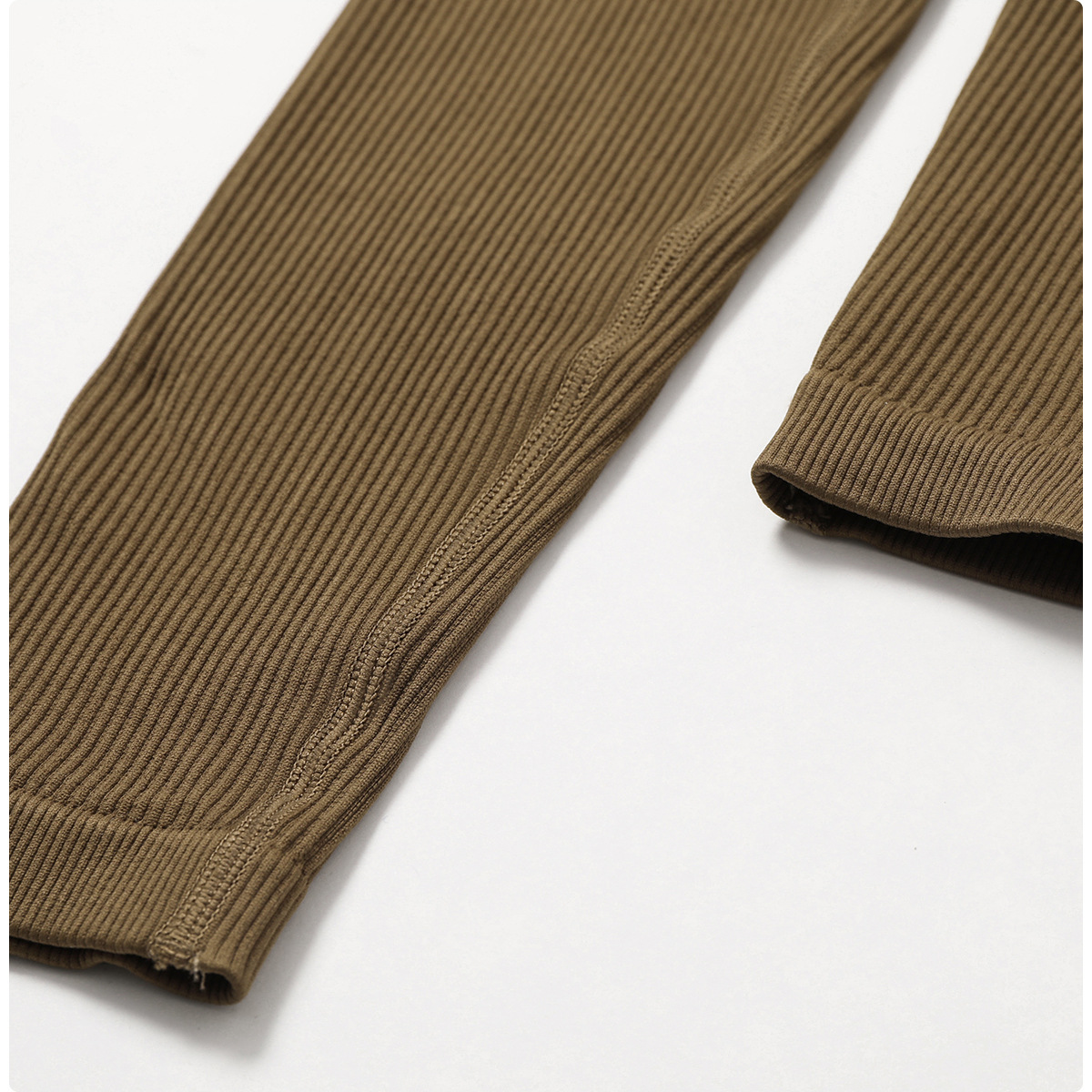 Spring European and American seamless one-piece yoga dress, dance belly tightening and body shaping exercise elastic tight one-piece dress 6848 pic 50