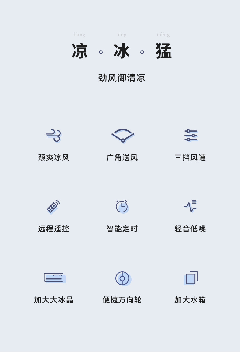 跨境空调扇制冷家用小型加水空调冷气风扇水冷风扇工业冷风机批发详情4