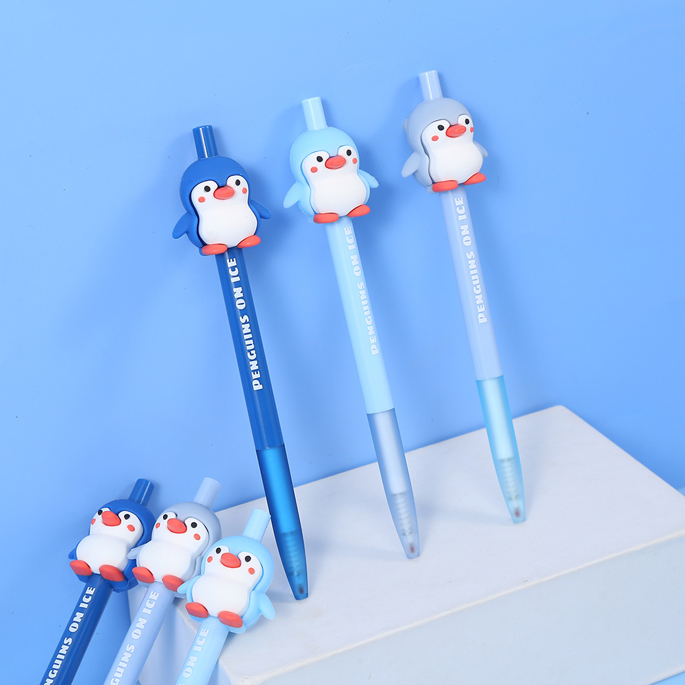 Midsails penguin series pulsaciones pluma neutral dibujos animados cute 0.05mm neutra firma pluma estudiante examen pluma al por mayor pic 2