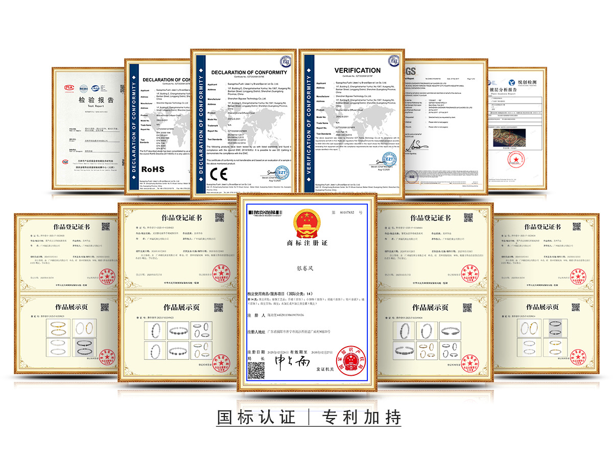 Wholesale of 999.9 Mobius square coin pattern open pair pure silver bracelet, polished pic 13