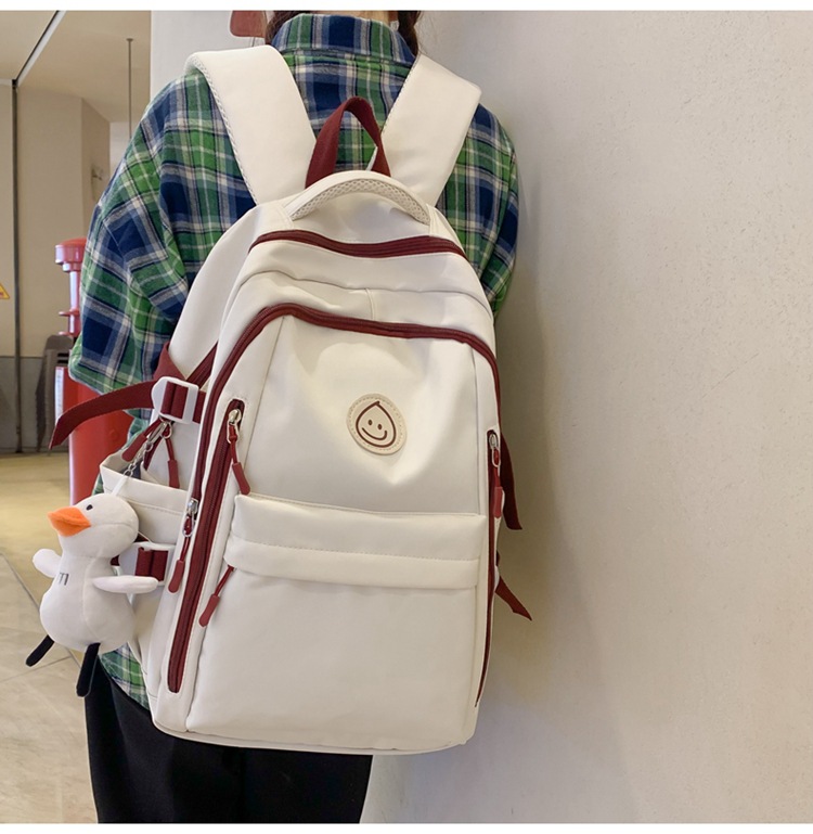 2023新款书包女生高中生双肩包大学生男初中小学生大容量旅行背包详情18