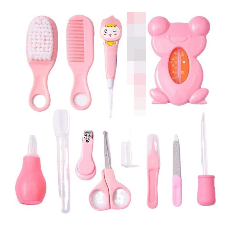 Baby care bag set, baby nasal aspirator, nail clipper, 13 pieces cartoon set, daily cleaning supplies, care package pic 20