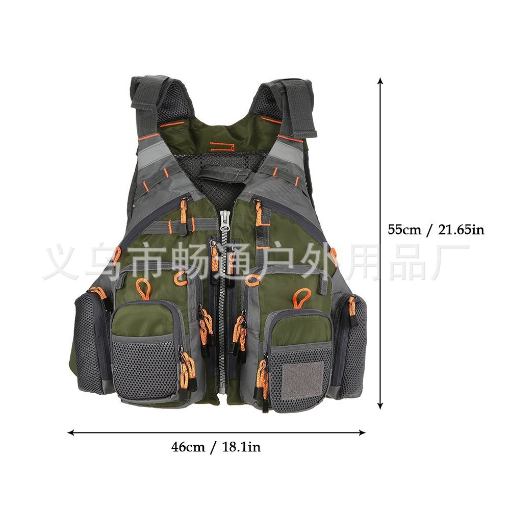 Rock fishing vest, sea fishing suit, fishing life jacket, multi-pocket foam, detachable pic 6