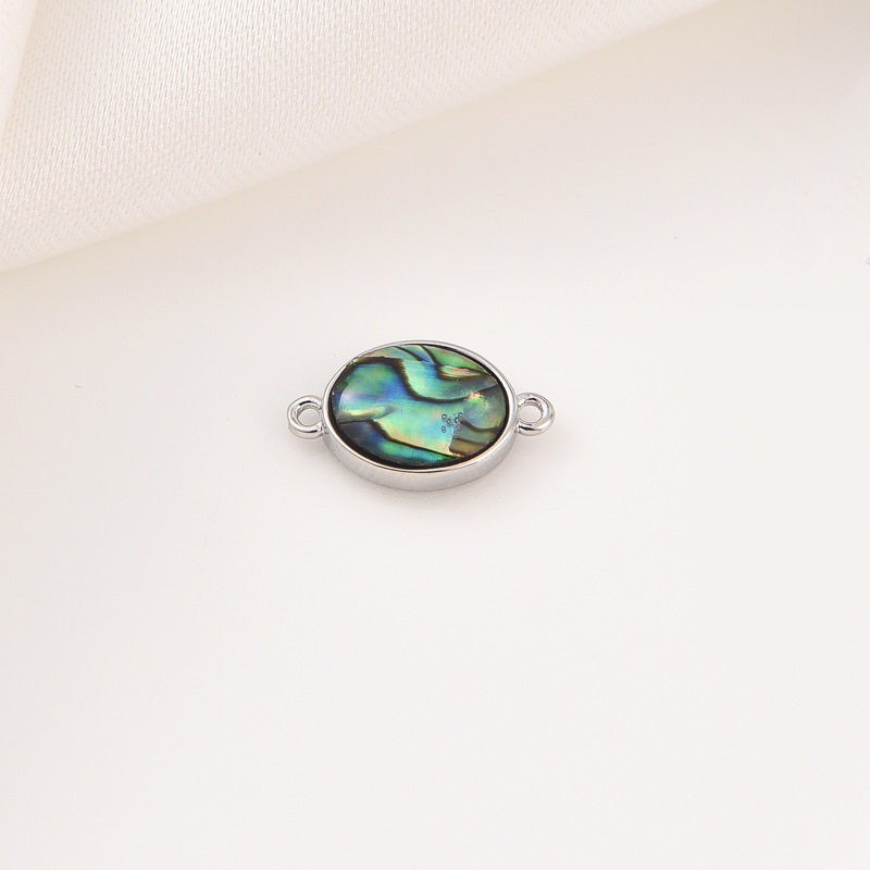 18金k鲍鱼贝爱心蝴蝶星星图案小吊坠项链手链坠子diy饰品配件详情15