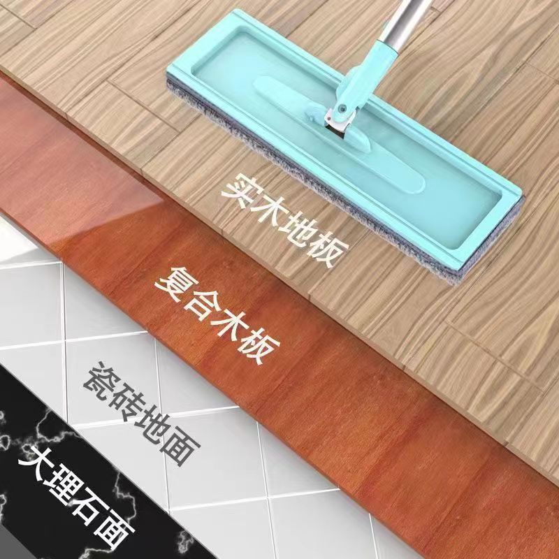 Hand-free flat mop, lazy person dry and wet dual-purpose household water-squeezing floor mop, rotating mop, mop, flat mop pic 7