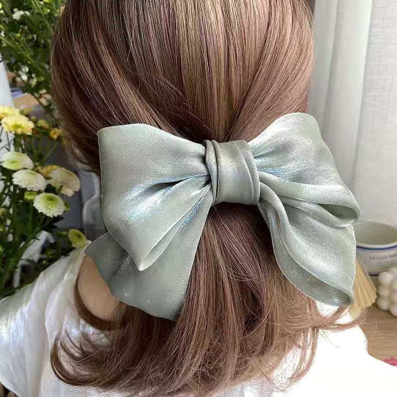Super fairy-like Fish girl bow hair clip, forest-style top clip hair clip, retro and elegant hair accessory for women pic 4