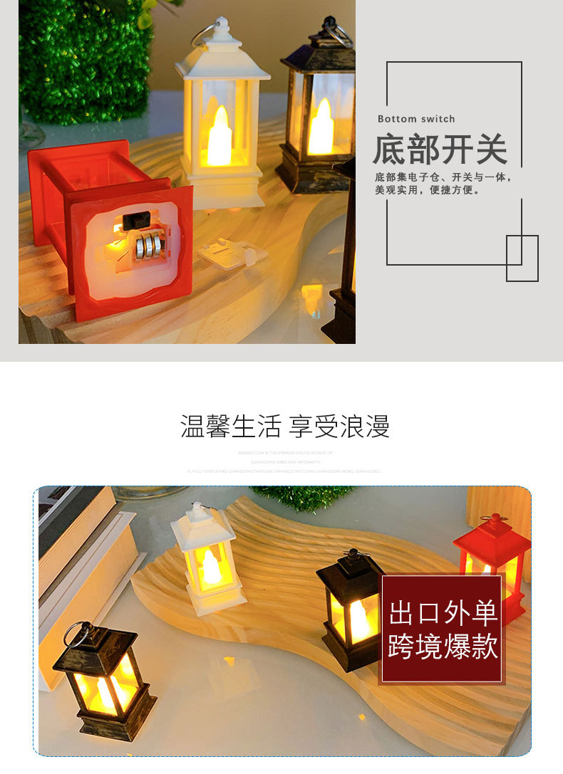 Mini wind lamps, small horse lamps, LED electronic candle lamps, home decoration gifts, Christmas decorations, retro ornaments pic 5