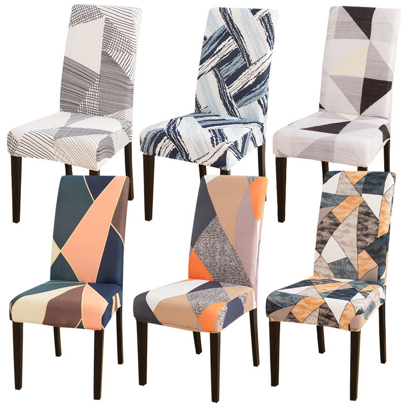 Cross-border thickened super soft chair cover, fully wrapped elastic plush hotel home dining chair cover, solid color simple stool cover pic 3