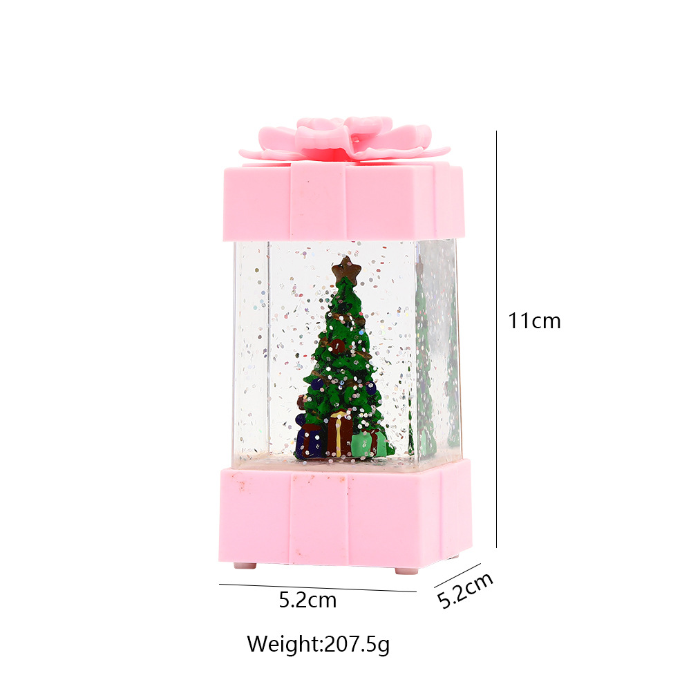 New cross-border water-filled small wind light LED portable Christmas electronic candlestick pic 2