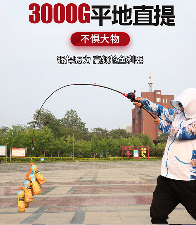 Cross-border fiberglass reinforced plastic Lull rod insert joint rod ML adjustable lull rod foreign trade Amazon long-distance throwing road sliding rod fishing rod pic 24