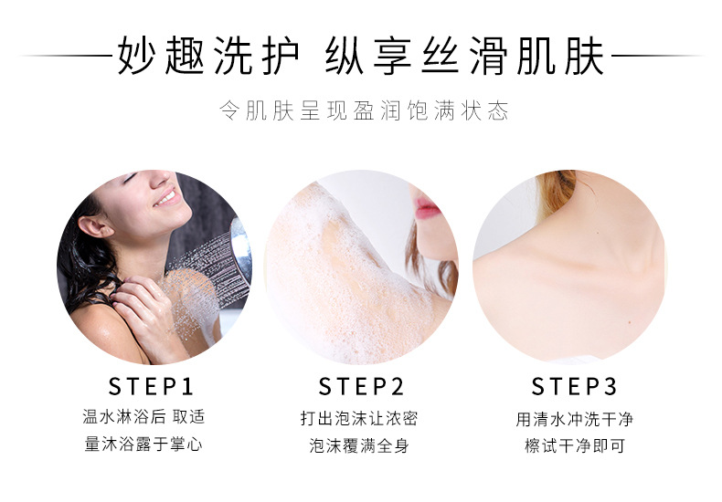 Wholesale goat milk body wash for moisturizing and hydrating, family-sized skin rejuvenation and body fragrance, milk-flavored body wash, one-piece consignment, street stall pic 10