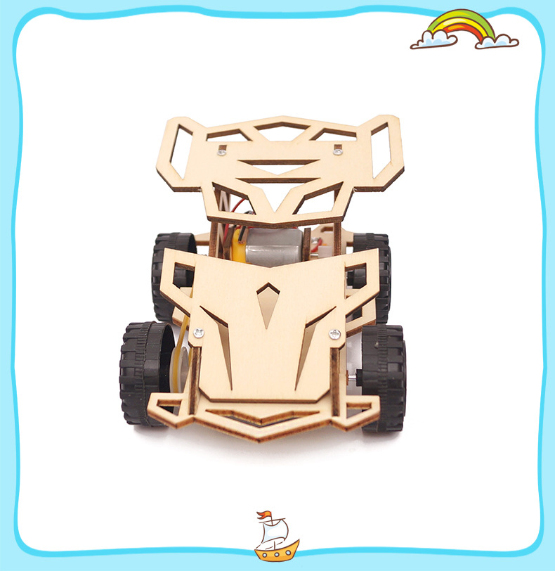 科技小制作DIY四驱小赛车中小学生手工STEM教育拼装科学实验器材详情18