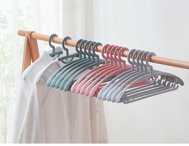 家用晾衣架防滑宽肩衣架成人衣挂干湿两用学生收纳衣撑塑料宽衣架详情12
