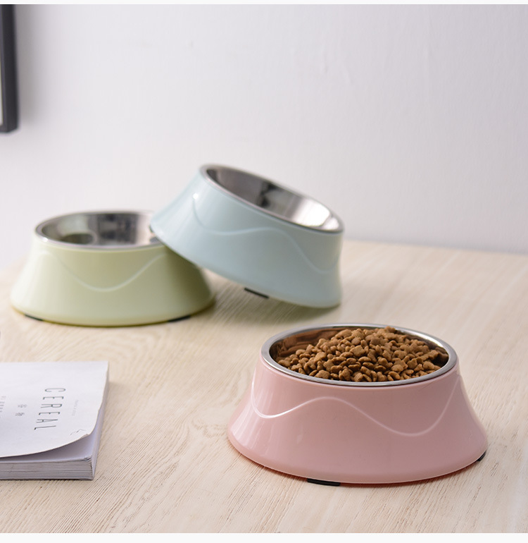 宠物食具 不锈钢狗碗猫碗 泰迪单碗 狗食盆宠物饭碗现货批发 波浪狗碗  宠物碗 宠物盆 不锈钢宠物盆 狗碗 猫碗 两用。详情7