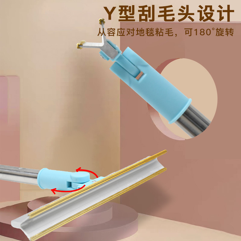 大号宠物刮毛器可调节长手柄地毯耙宠物脱毛器可重复金属绒毛去除详情9
