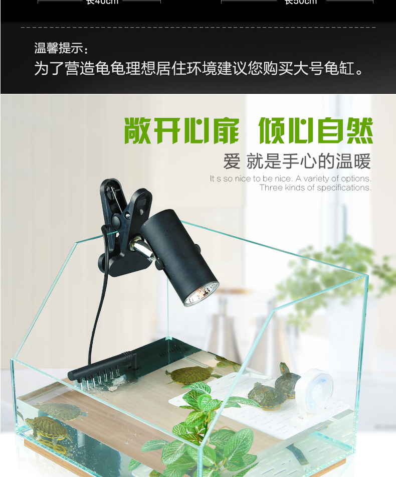 Glass aquarium turtle tank with balcony, small and medium-sized goldfish tank, water and land tank, ecological fish tank manufacturer wholesale pic 11