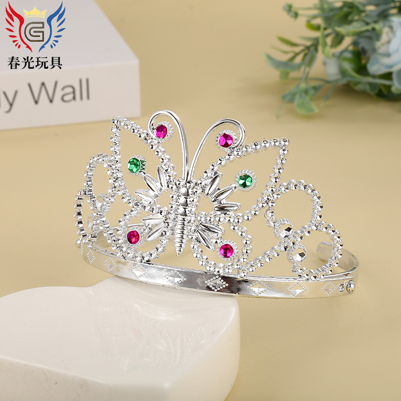 Factory direct sales of Frozen Fairy Empress Crown, cross-border bestseller for foreign trade, wholesale of cute diamond-encrusted crowns for parties pic 10