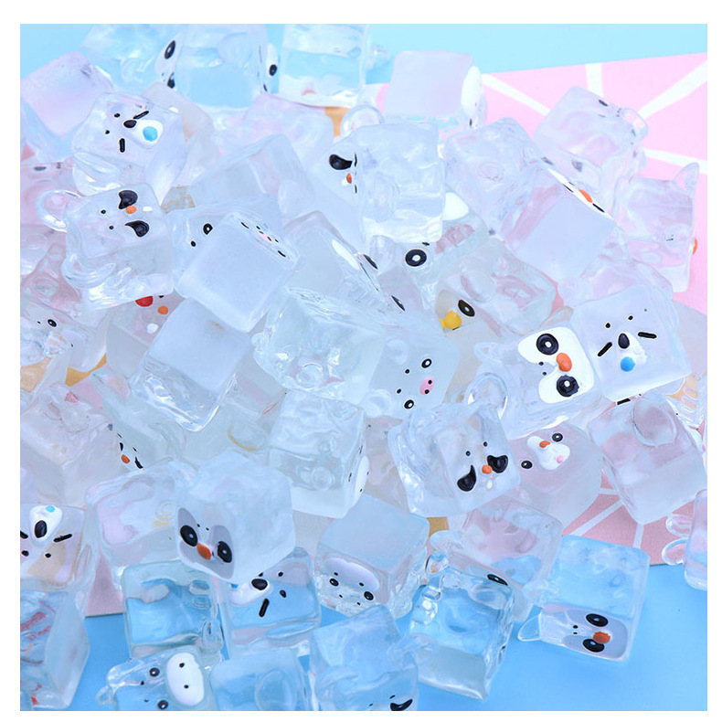 卡通夜光动物冰透冰块 diy奶油胶发夹立体材料 冰箱贴树脂小配件详情17