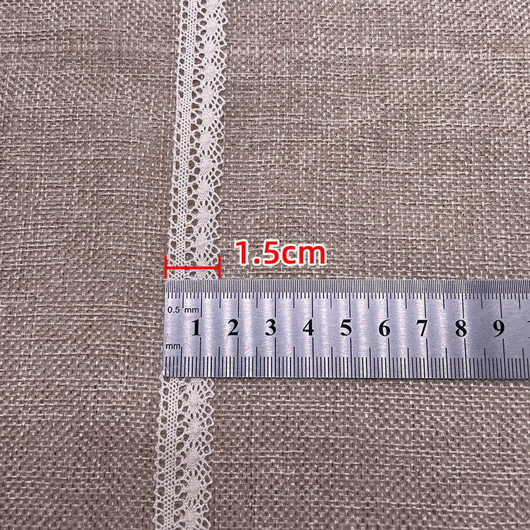 Кружева из чистого хлопка, 1.4 см, мелкий штрих-код DIY, ручной комплект одежды из чистого хлопка, аккуратно выгравированное кружево pic 6