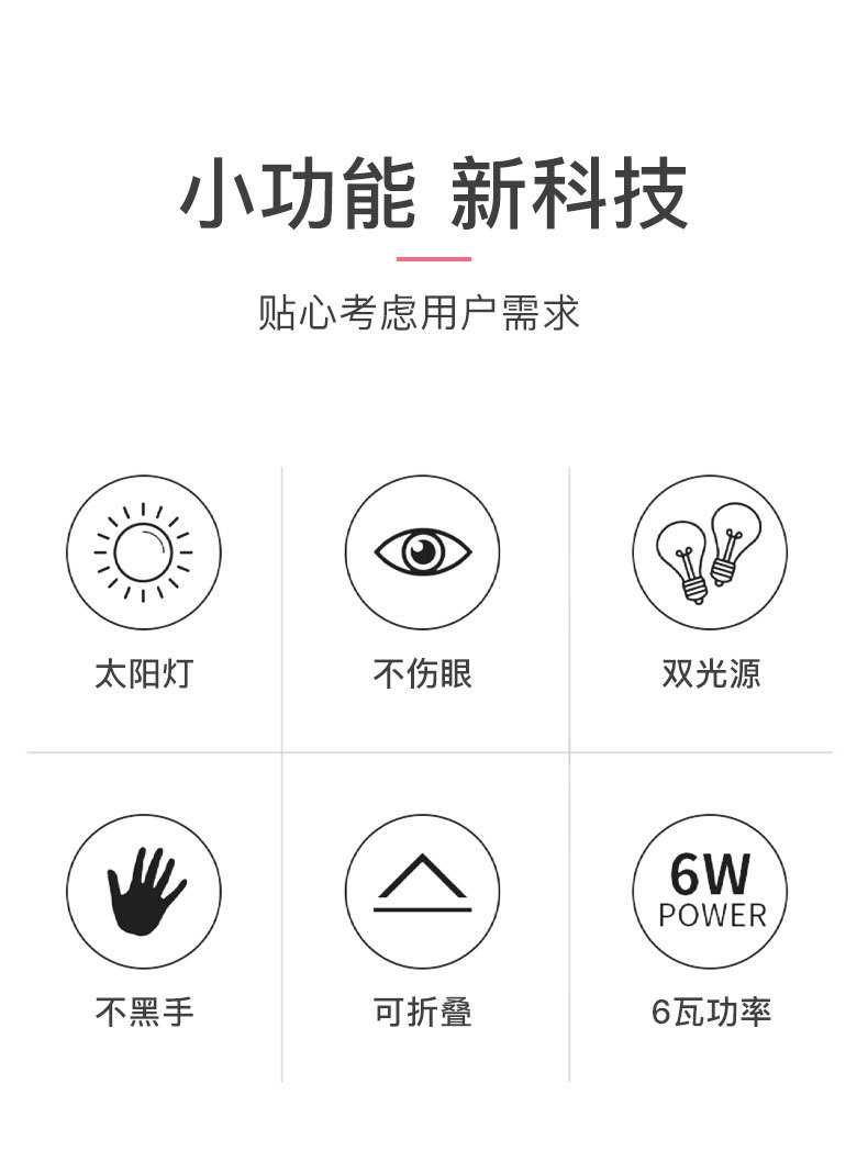 美甲鼠標燈迷你USB光療機指甲油膠烘幹機便攜烤燈光療燈SUNmini燈详情2