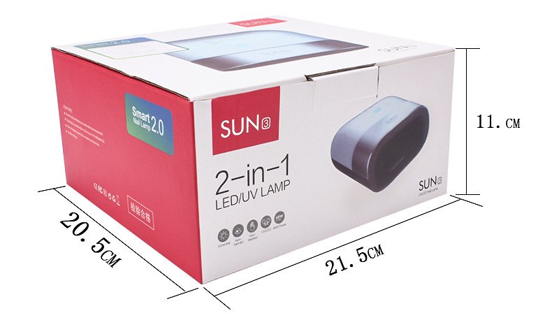 Factory direct sales: 36-chip 48W high-power sun3 nail dryer, 10-second quick-drying smart nail lamp pic 15