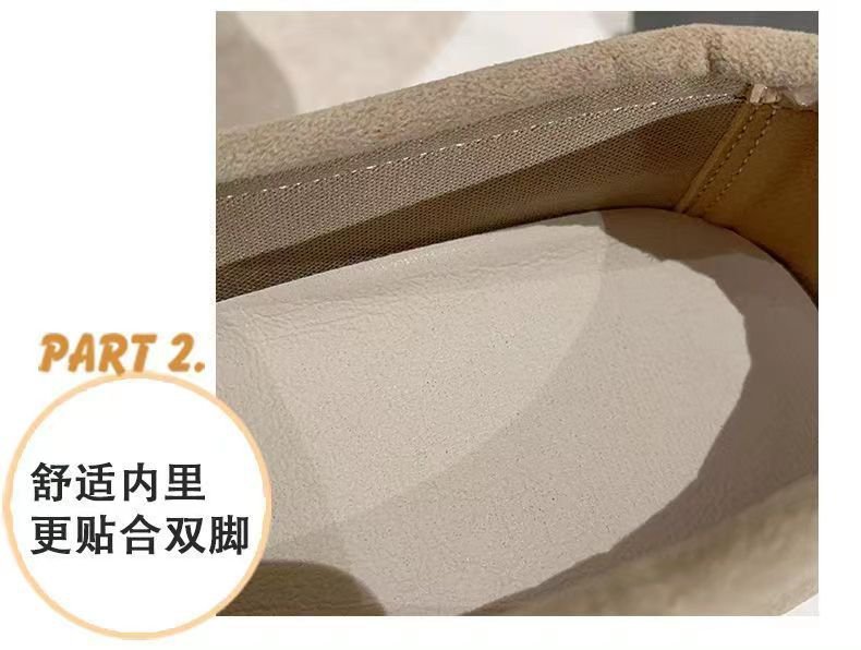 2024新款单鞋女大码43欧美外贸高档乐福豆豆女鞋时尚百搭套脚单鞋详情13