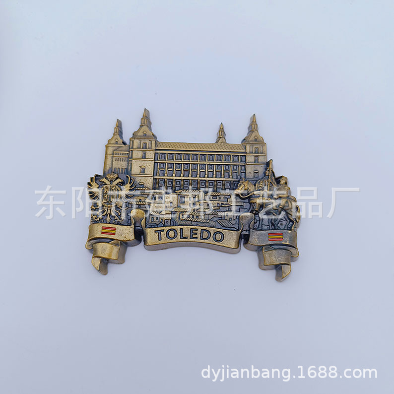 金属旅游纪念品美国托雷多布鲁克林大桥华盛顿纪念碑锌合金冰箱贴详情7