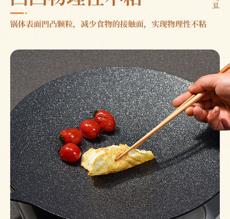 烤盘麦饭石电磁炉烤肉盘商用卡式炉烤盤烧烤盘韩式户外铁板烧铁板详情9