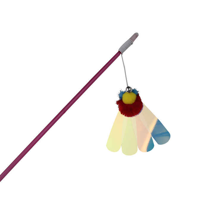 新款逗猫棒反光塑料片猫咪捕捉自嗨互动猫玩具亚马逊爆品货足详情3