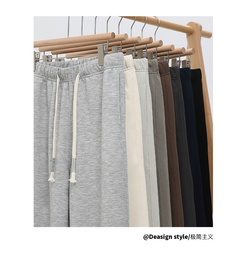 8 colors to choose from, 350g heavy-weight straight-leg sweatpants, a new style for men in the autumn of 2023, featuring loose, casual and sporty pants pic 2