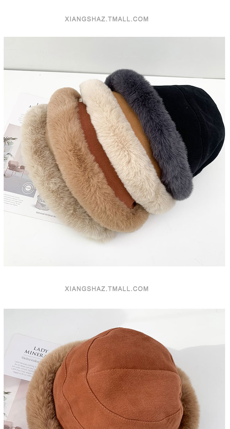 秋冬加厚毛绒保暖渔夫帽女防寒防风护耳盆帽北方冬天卷边蒙古帽子详情15