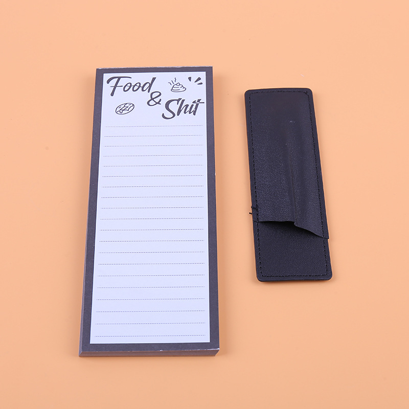 Creativo soft magnetic note book estilo único libro de notas en inglés con magnético en la espalda pic 1