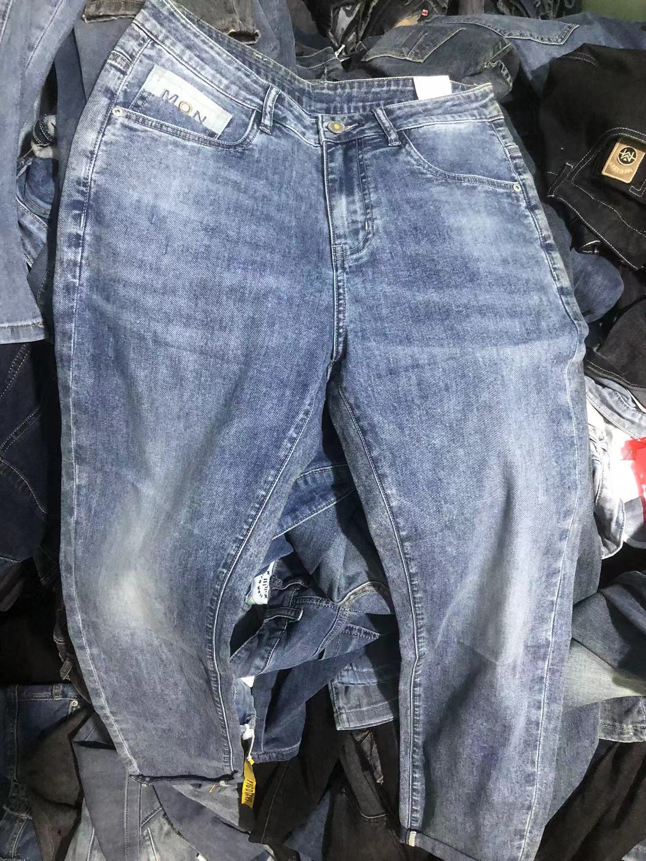 Men's jeans wholesale男式牛仔裤弹力直筒批发出口男士尾单长裤详情16