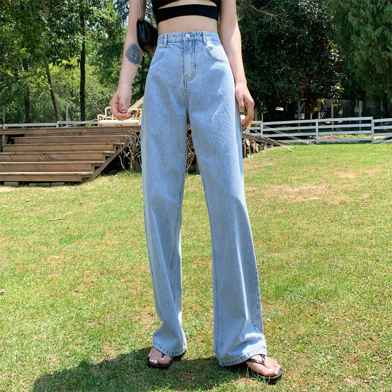 微喇牛仔裤女2022新款秋冬显高显瘦喇叭裤高腰弹力修身长裤韩版详情2
